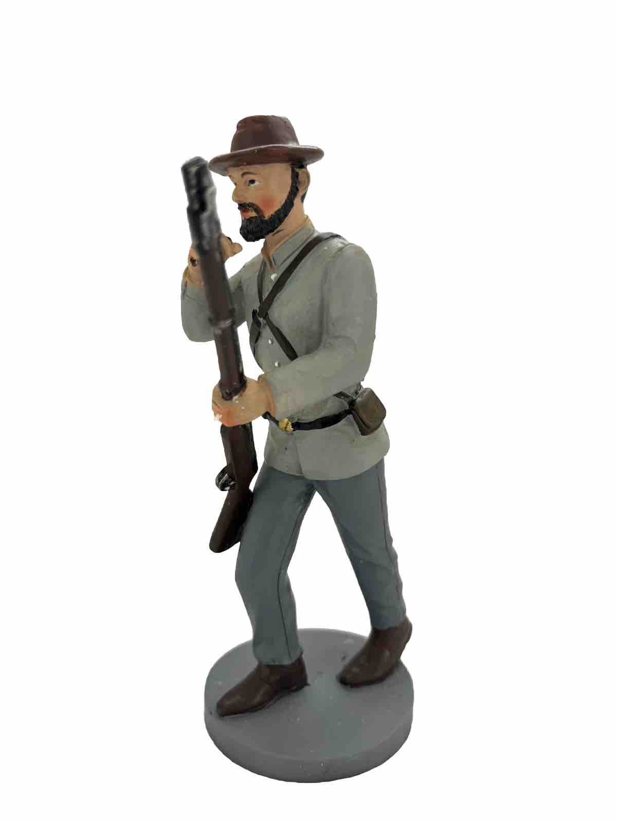 7&Prime; Civil War Confederate Soldier with Musket Resin Figure New