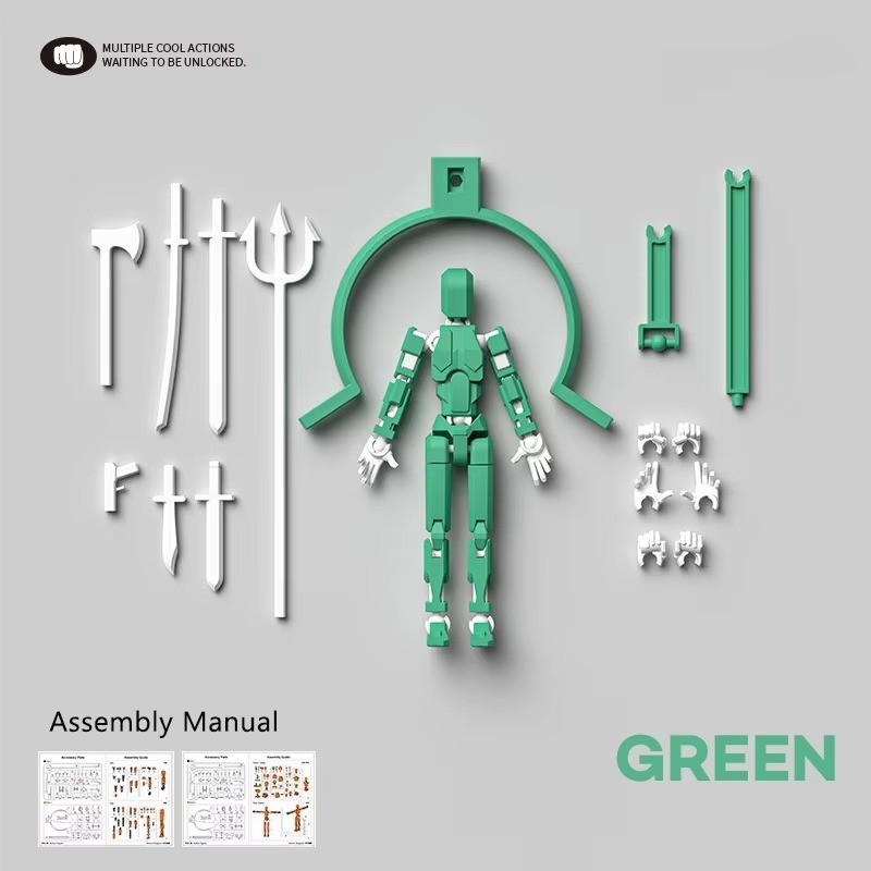 Dummy 16 Action Figure Multi-Jointed Movable Mannequin Robot 3D Printed