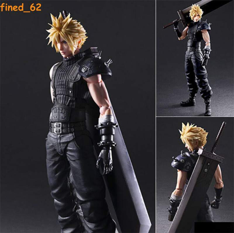 Play Arts Kai Final Fantasy VII Remake Cloud Strife PVC Action Figure Toy Boxed