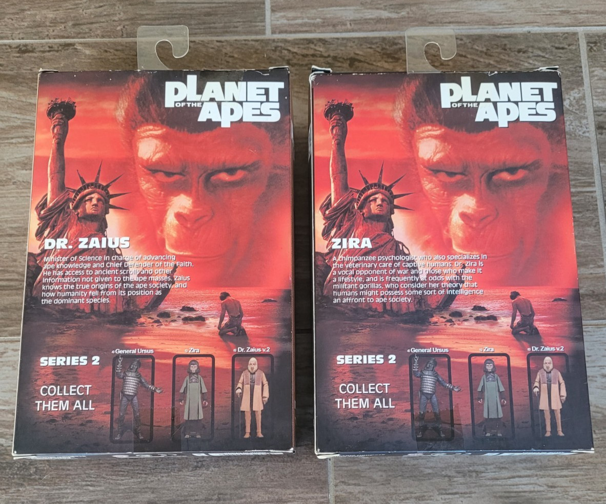 NECA 2014 Planet of the Apes Dr. Zaius/Zira Series 2 Action Figures