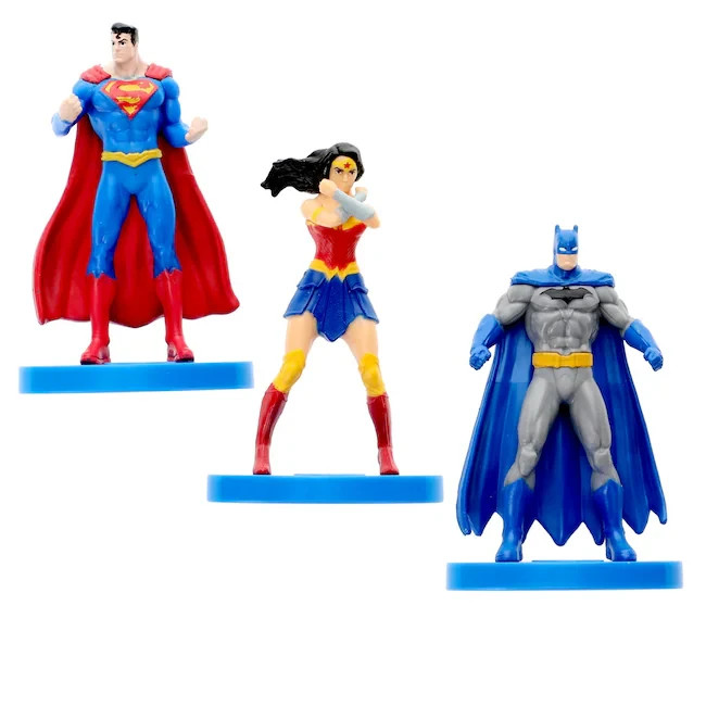 DC Justice League 2 3/4&Prime; – 3&Prime; Figurine Toys Lot of 3 [ BM. SM. WW. ] Just Play