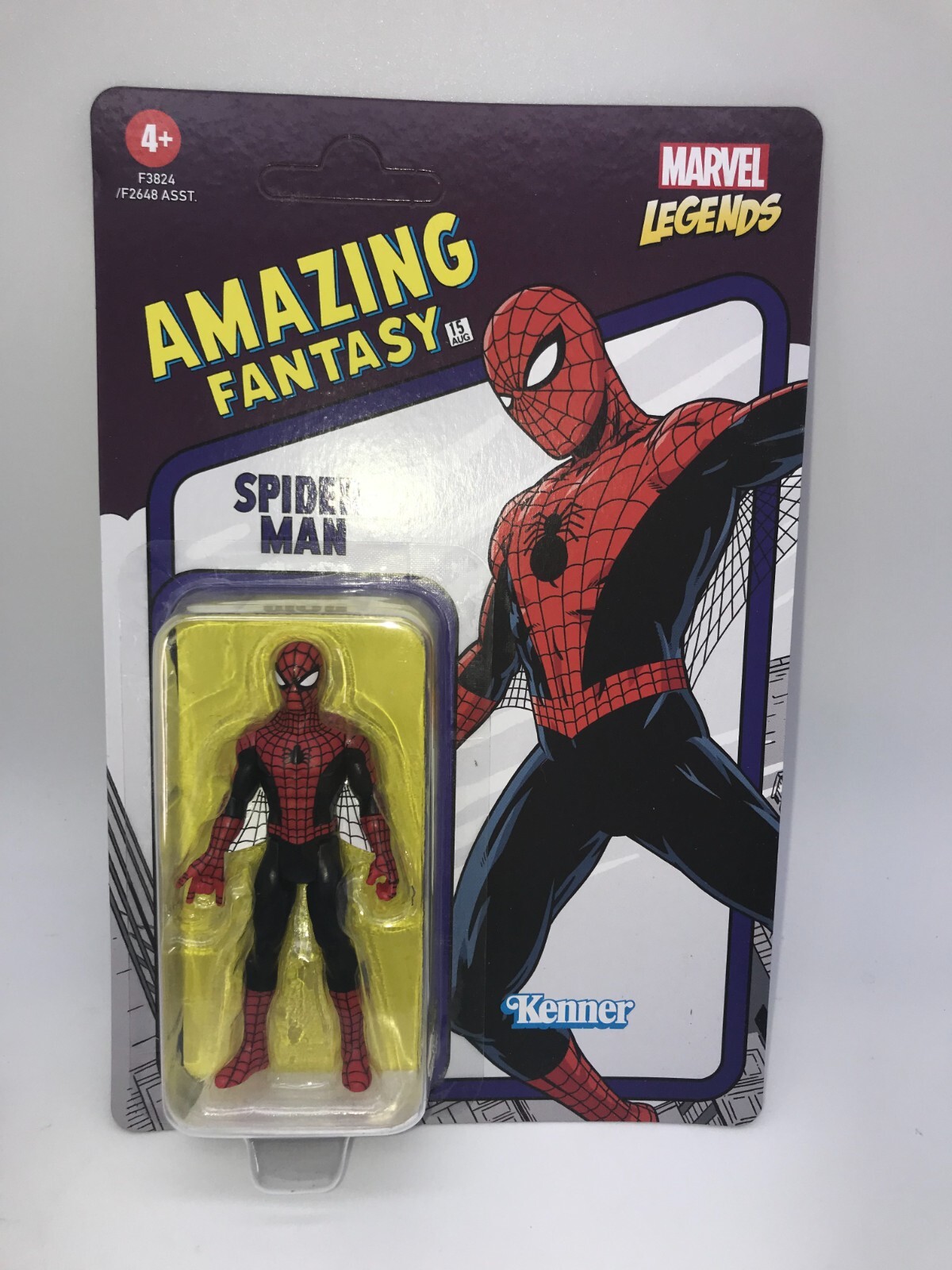 Marvel Legends Spiderman Amazing Fantasy Retro 3.75&Prime; Figure Kenner 2022 MINTY