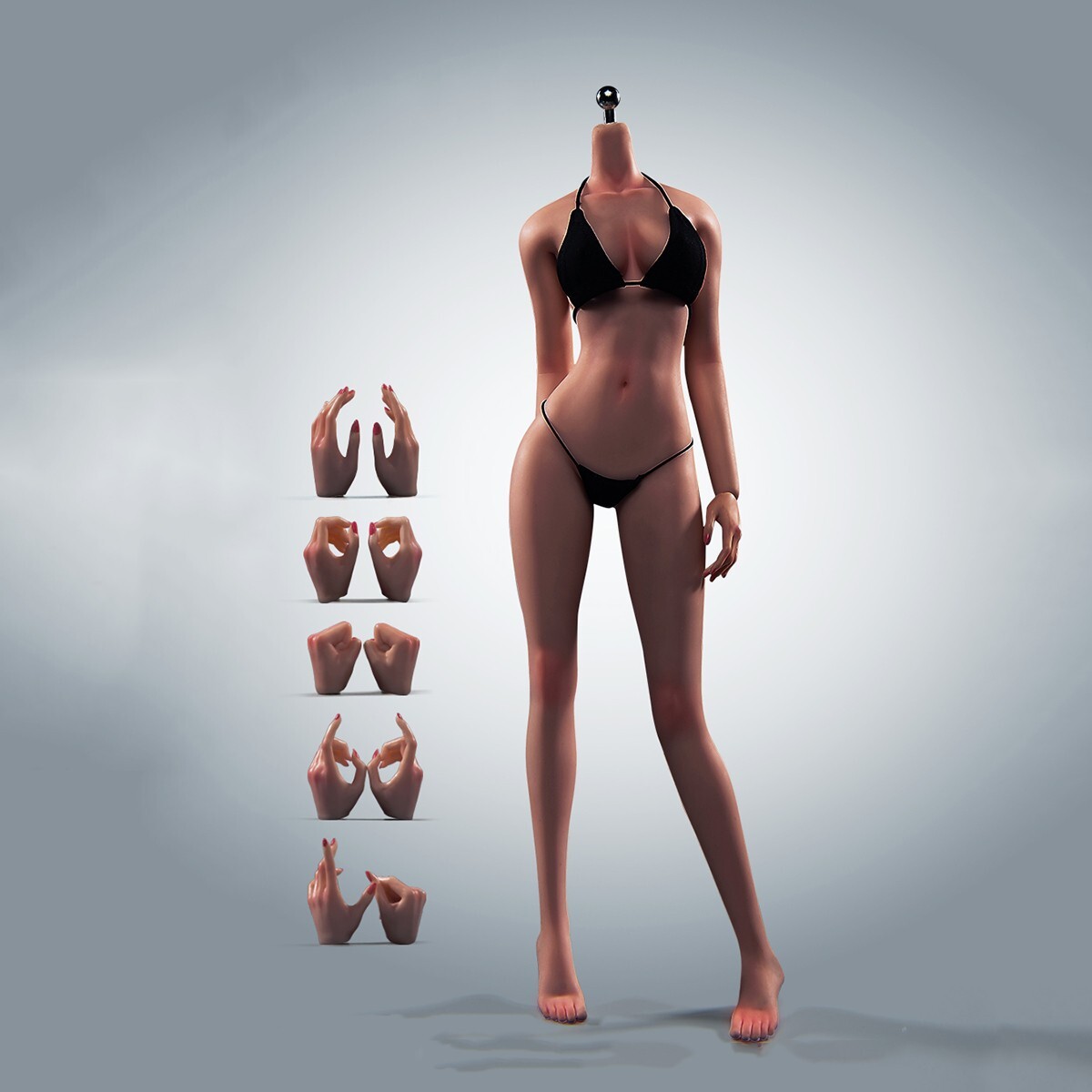 US 1/6 Scale Female Action Figure Body 12in Super Flexible Seamless Soldier Body