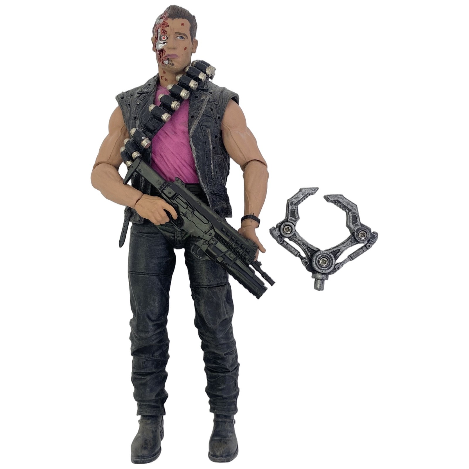Terminator 2 Power Arm T-800 7&Prime; Action Figure NECA Kenner Tribute