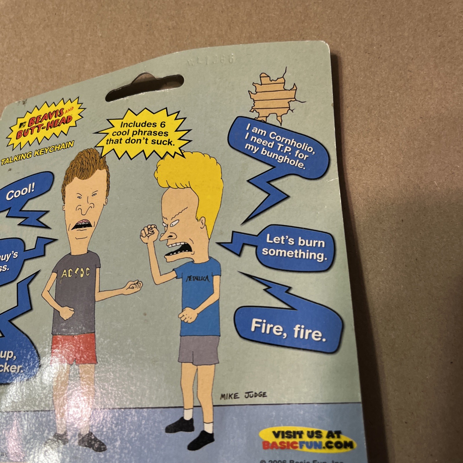 MTV&rsquo;s Beavis & Butt-Head Talking Keychain Includes 6 Cool Phrases Needs Battery