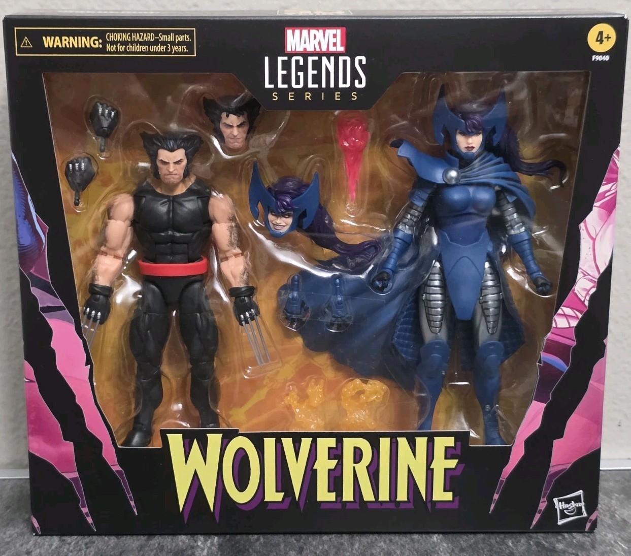 Marvel Legends Series Wolverine & Psylocke 2 Pack Figure Set 50 Year Anniversary