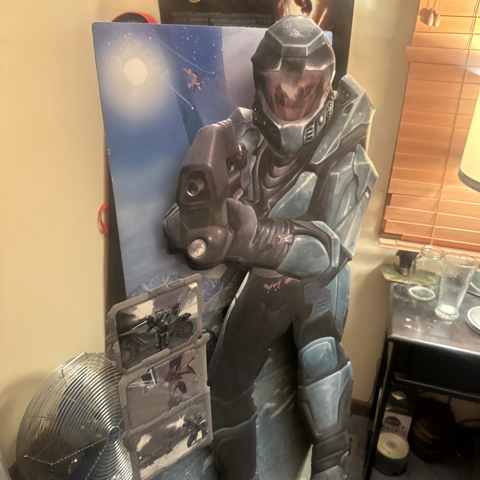 5 ft HALO Combat Evolved MASTER CHIEF STANDEE GAME STORE DISPLAY Vintage Rare!