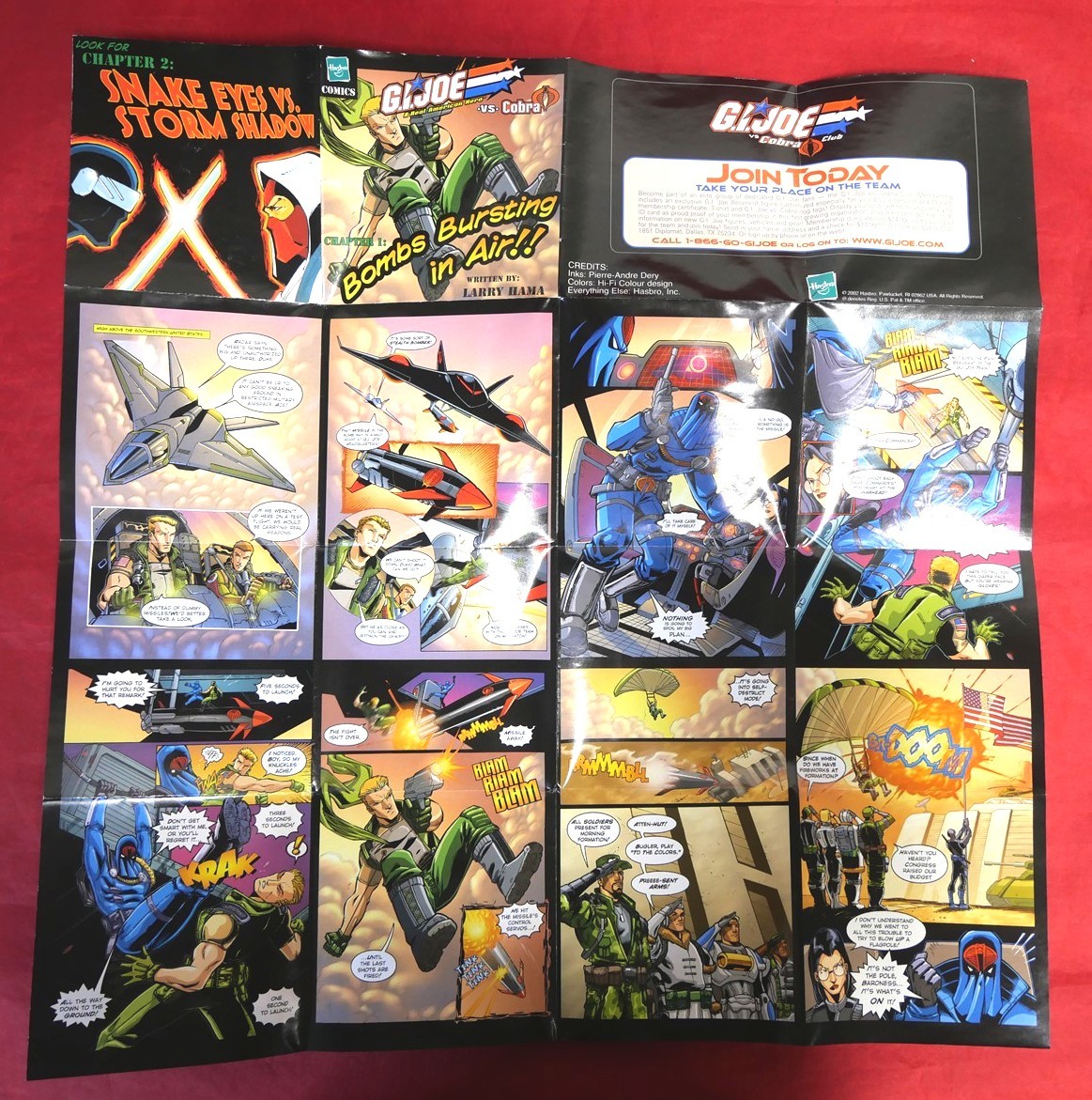 GI Joe vs COBRA COMIC & Figure Insert PROMO CHAPTER 1: Bomb Bursting Larry Hama