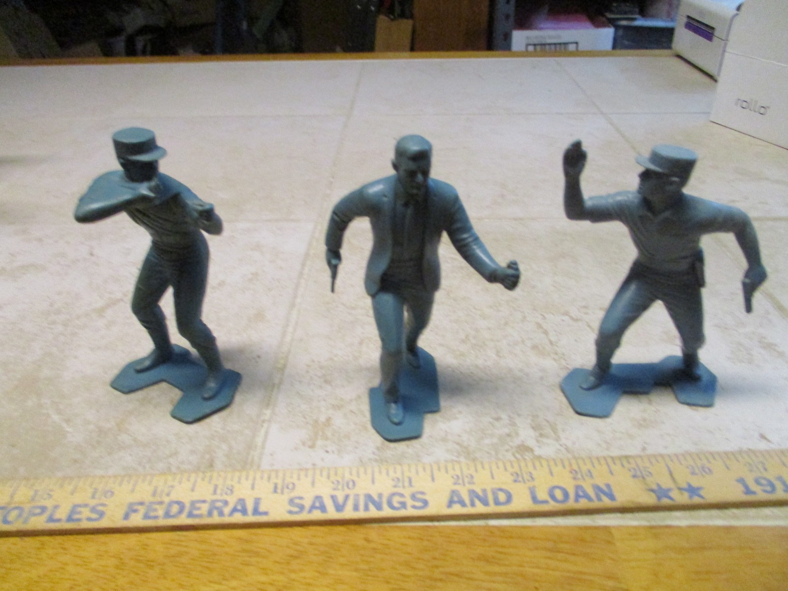 Lot Of 3 VTGMarx 6&Prime; ORIGINAL 1966 MAN FROM UNCLE « THRUSH » Napoleon Figures J59