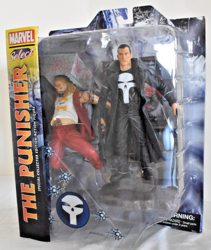 Marvel Select the PUNISHER 7&Prime; Action Figure pinball diorama scene Diamond Toys