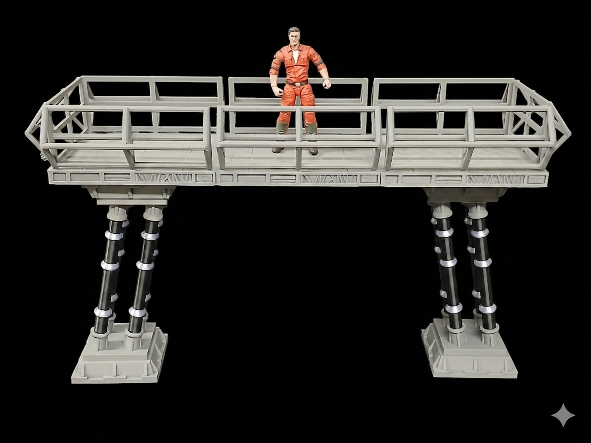 HUGE CATWALK GANTRY 1:18 SCALE FIGURE DIORAMA ACCESSORY STAR WARS SCI FI CUSTOM