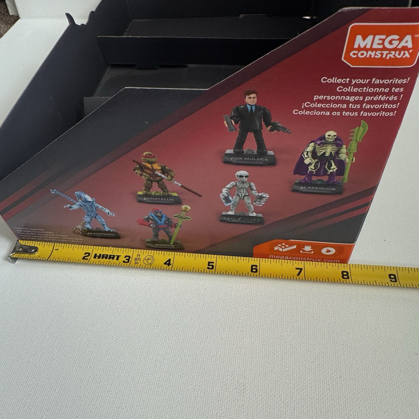 Mega Construx Heroes Series 5 Empty Retail Display Box MOTU TMNT Aliens X-Files