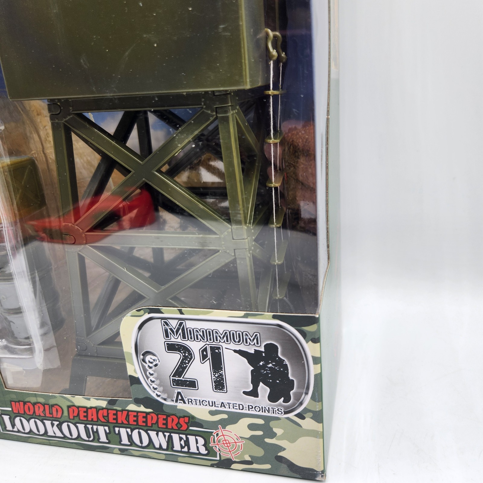 World Peacekeepers Lookout Tower Plus Action Figures New 1:18 Scale