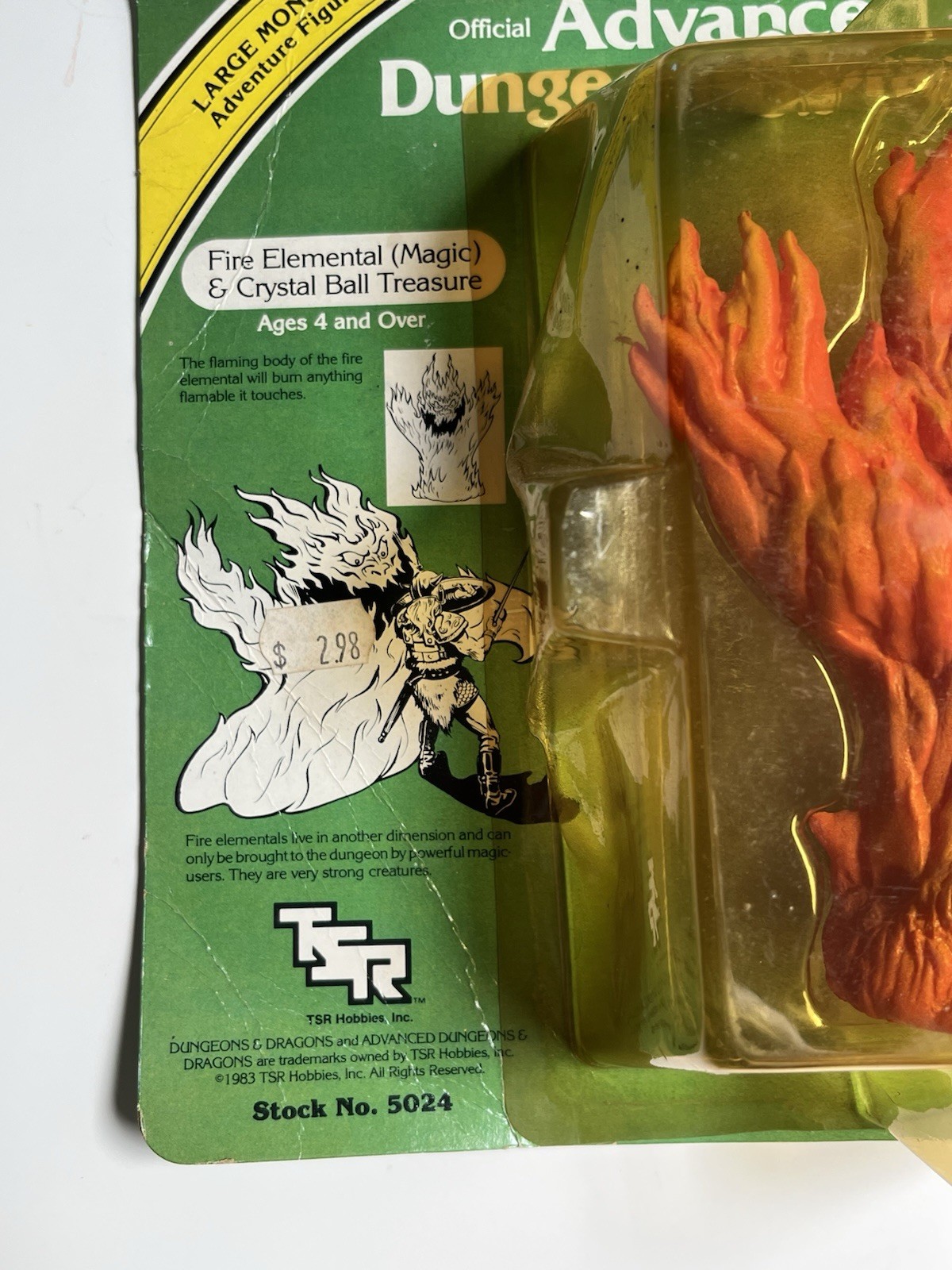 Advanced Dungeons And Dragons Fire Elemental Magic & Crystal Ball Treasure 1983