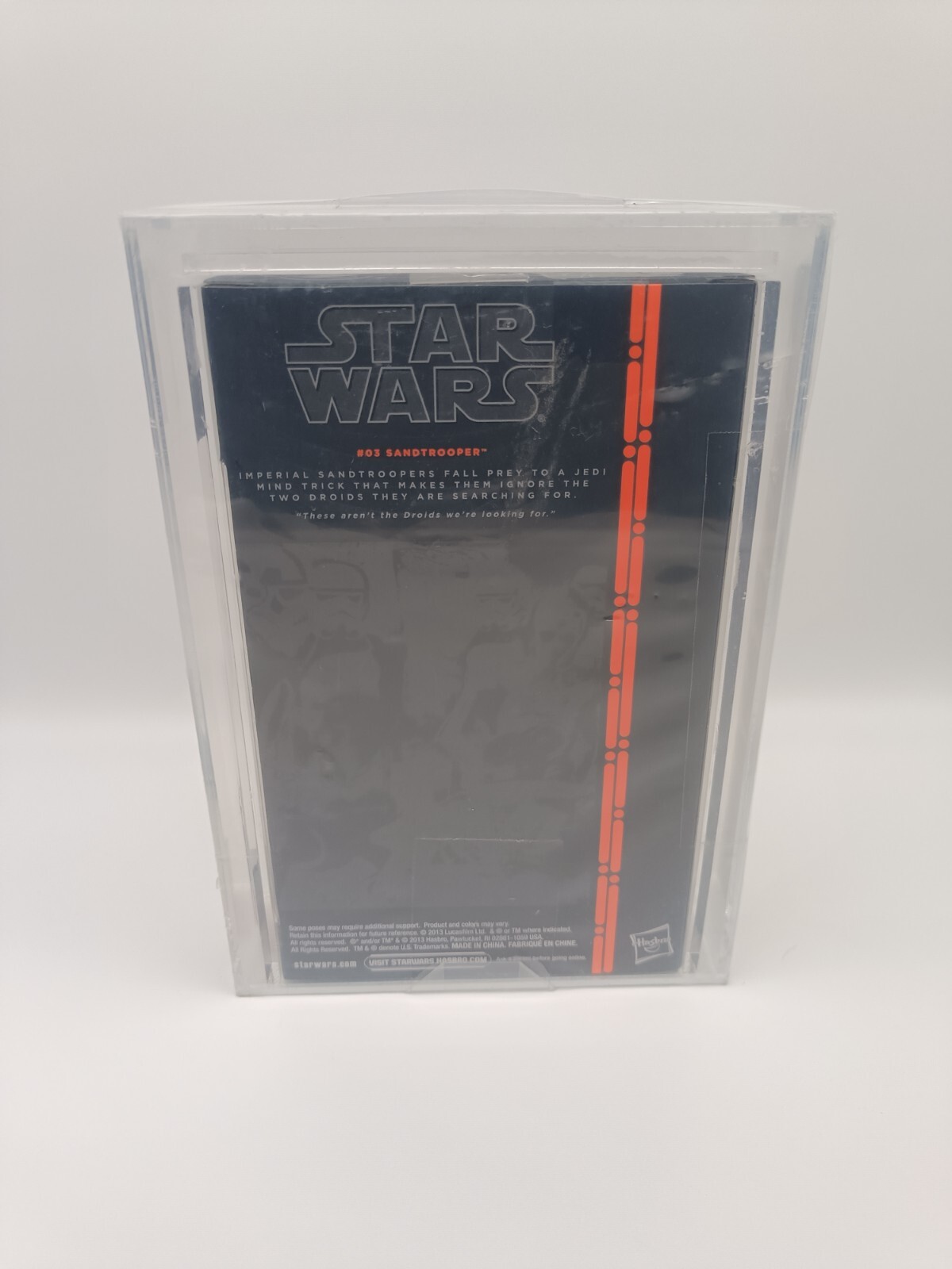 Uncirculated 2013 Hasbro Star Wars Black Series Sandtrooper Graded AFA U8.5