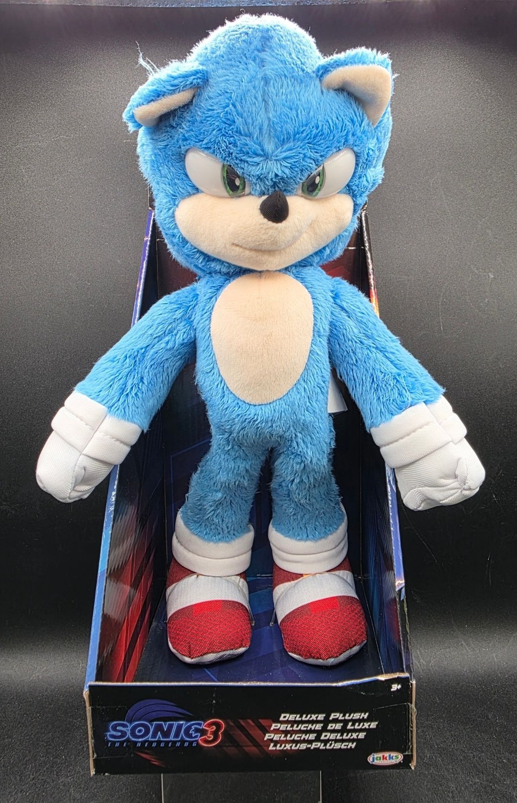 Sonic The Hedgehog 3 Deluxe Plush Toy By Jakks Pacific 13&Prime; Soft Collectible Doll
