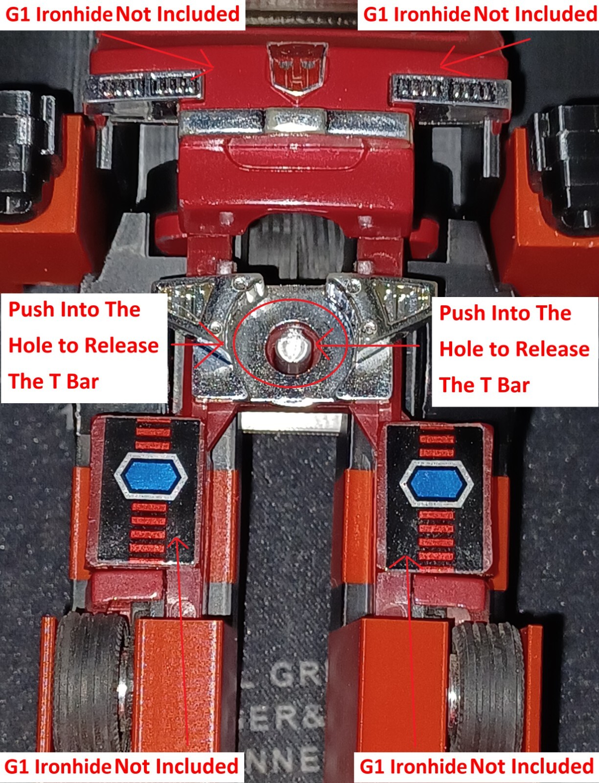 Transformers G1 Ironhide 3D Printed Upgrade Parts Only G1 Ironhide NOT INCLUDED