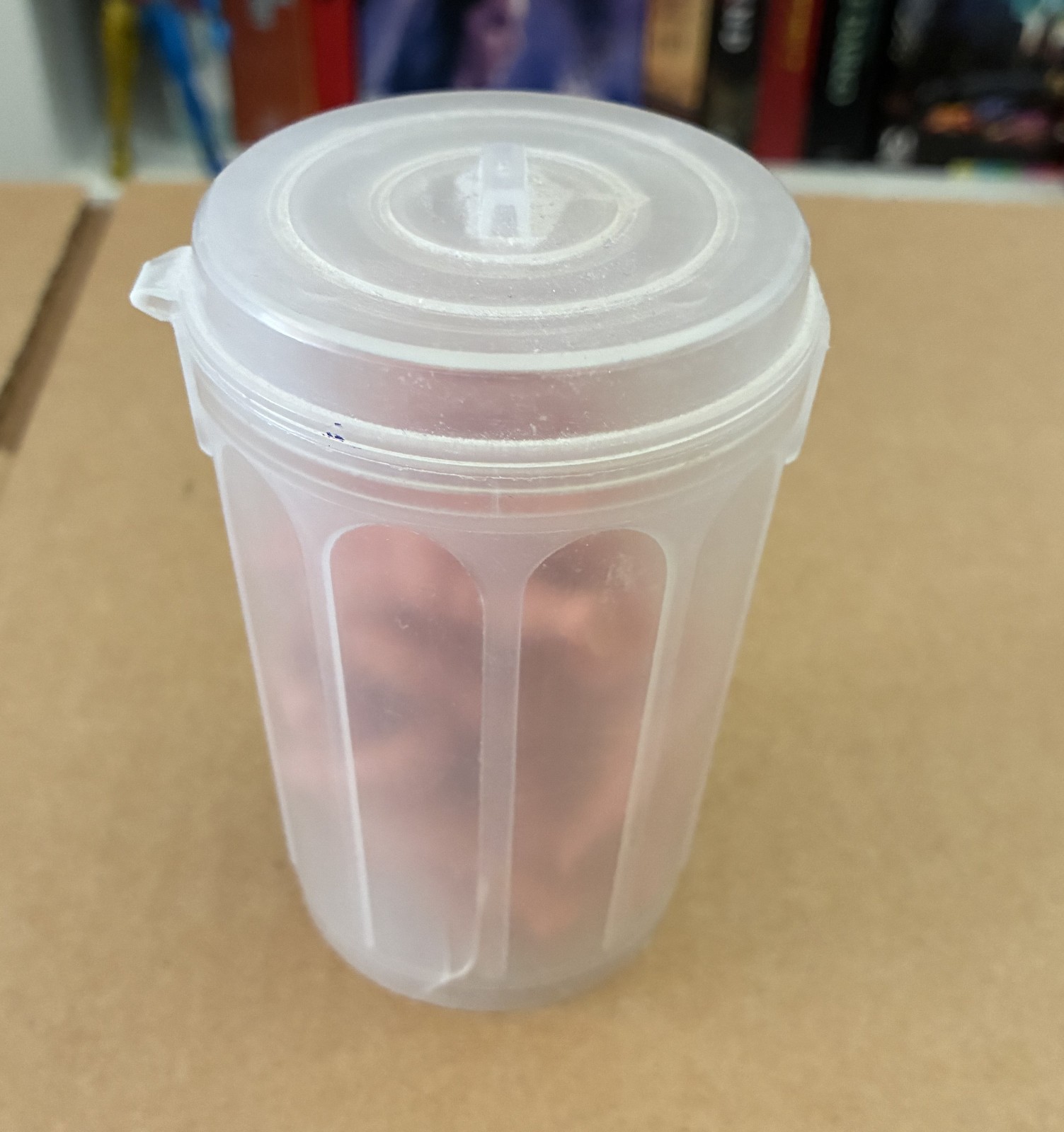 Vintage M.U.S.C.L.E. figures with original Trashcan package