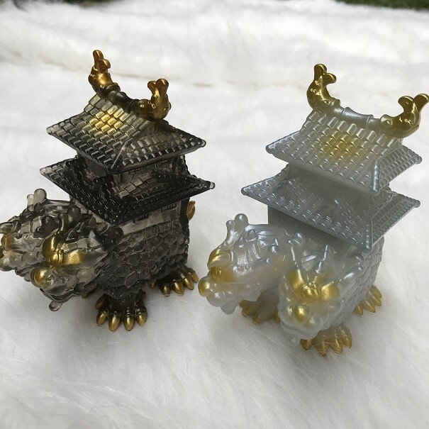 Black Seed AMETHYST BLACK KING Sofubi H4inch Set(2 Pieces）Figures