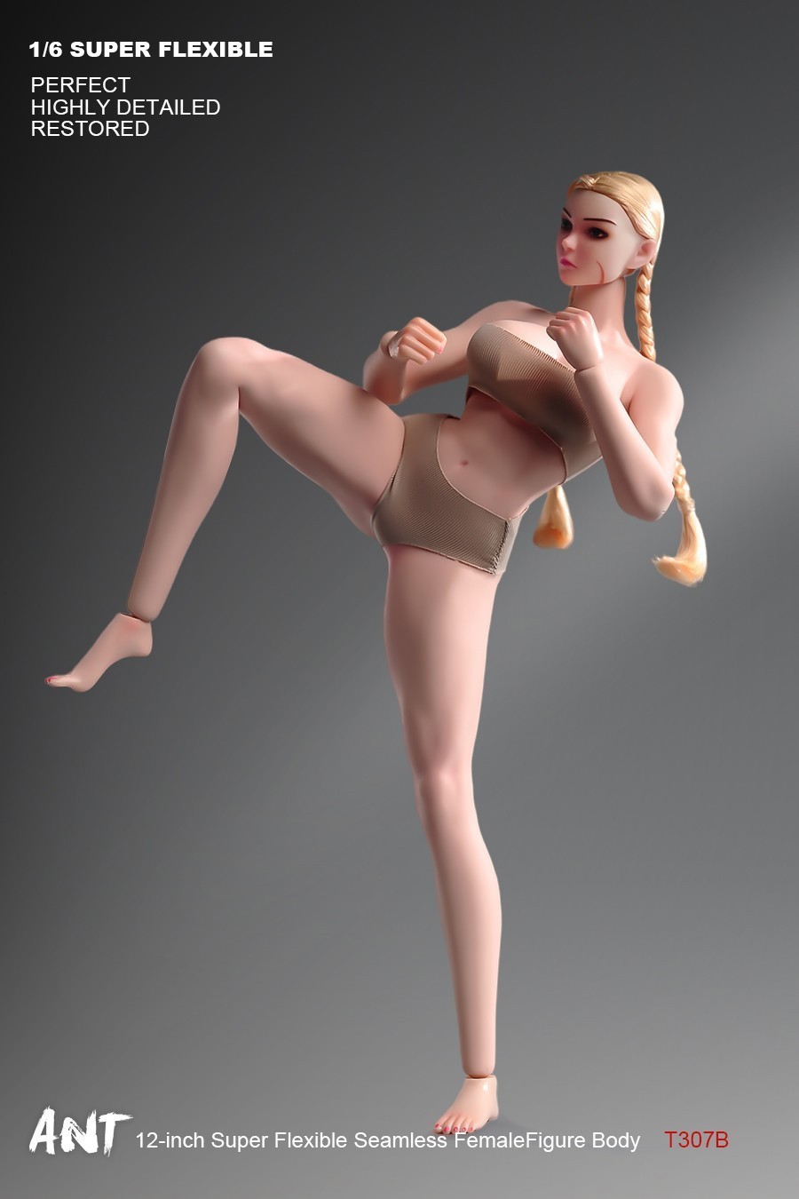 New ANT T307 1/6 Female Normal Sexy Large Bust Muscle Plump Body For 12 »Figure