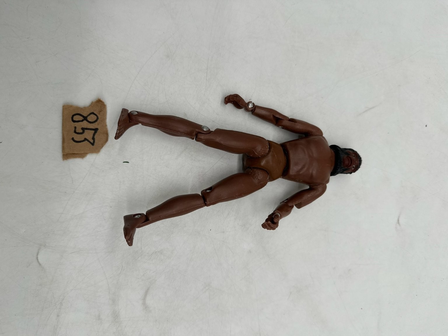 Male Action Figure Body Base Dark Skin Tone 6-7 inch Scale Articulated