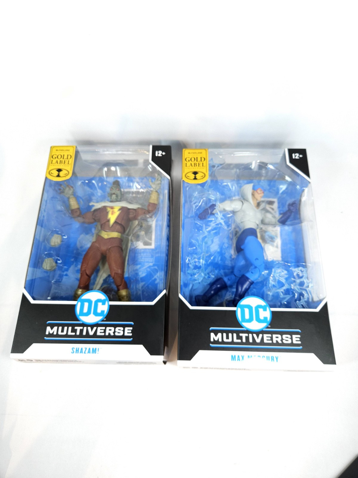 McFarlane DC Multiverse Gold Label Max Mercury Shazam 7 Inch Figures Sealed