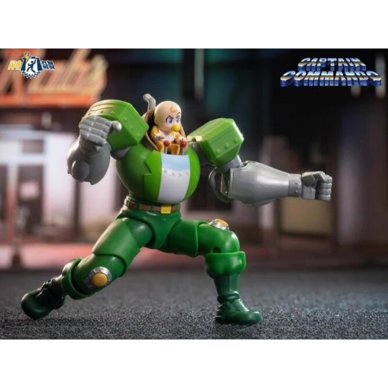 1PCS 52Toys Captain Commando Mack Captain Giuzu Baby Head 3.7&Prime; Action Figure