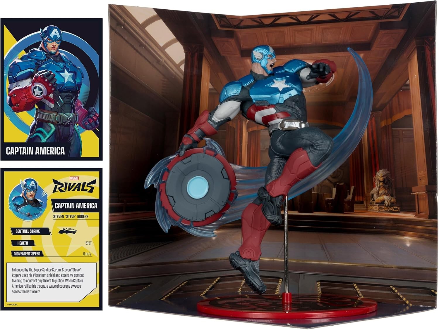 Marvel Rivals Collection 1/10 Actionfigur Captain America 20 cm