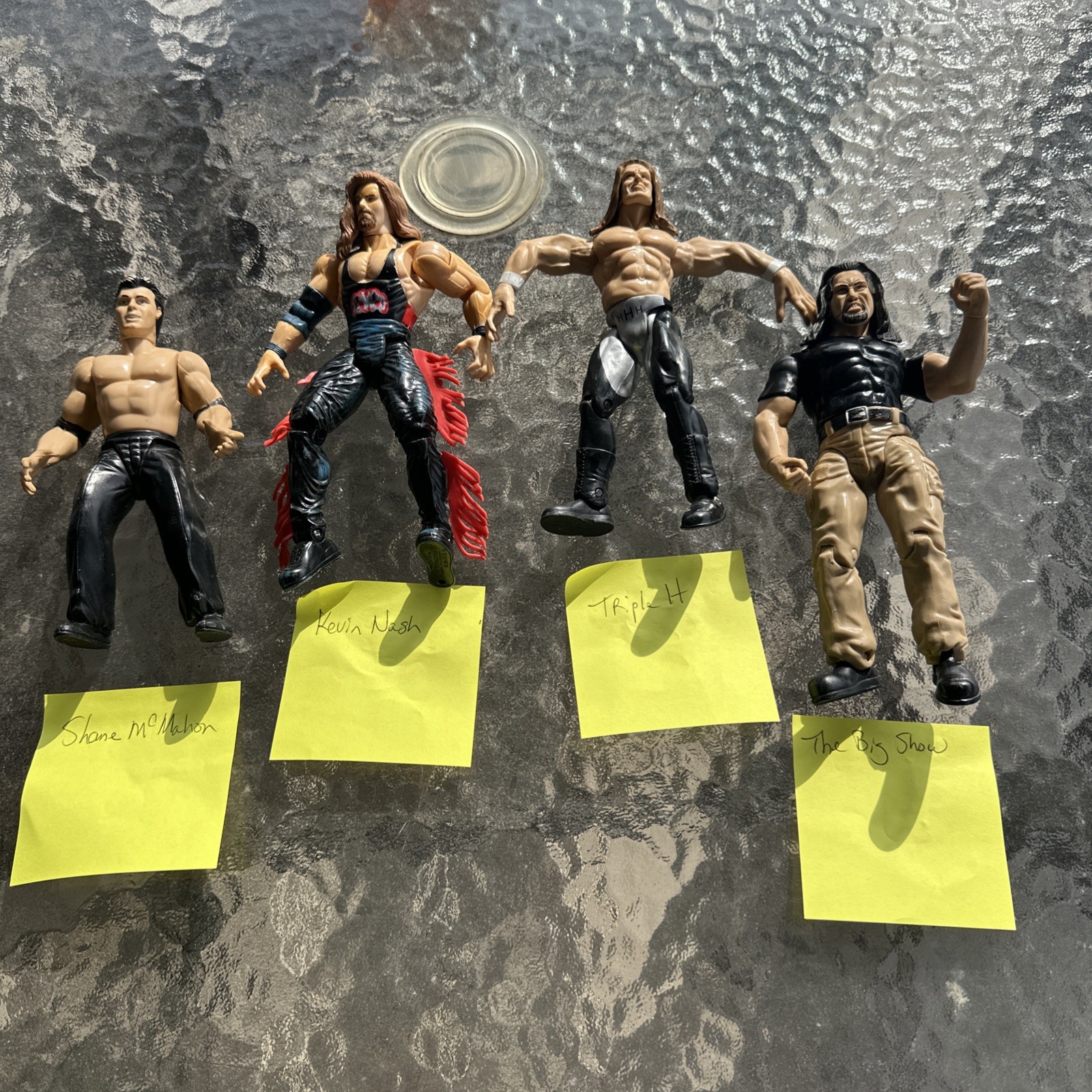 Lot Of 4 Wrestling Figures WWE Shane McMahon Kevin Nash Triple H Big Show