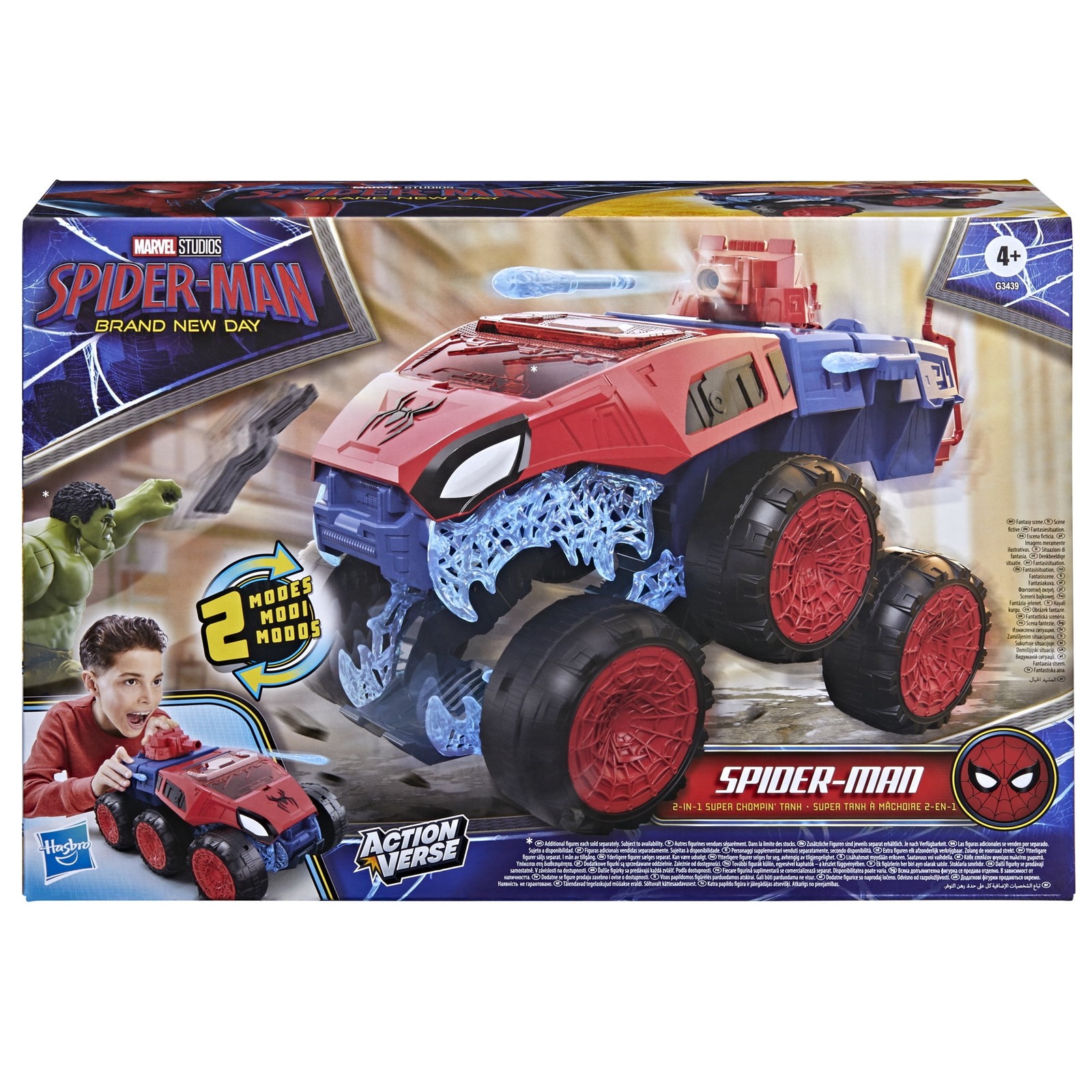 Marvel Spider-Man Brand New Day 2-In-1 Super Chompin Tank Action Figure and Toy
