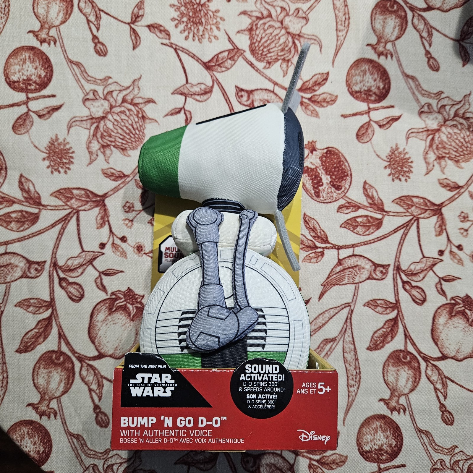 Star Wars Bump &lsquo;N Go D-O Plush 9 Inch NIB Toy Figure Ready to Roll & Make Sounds