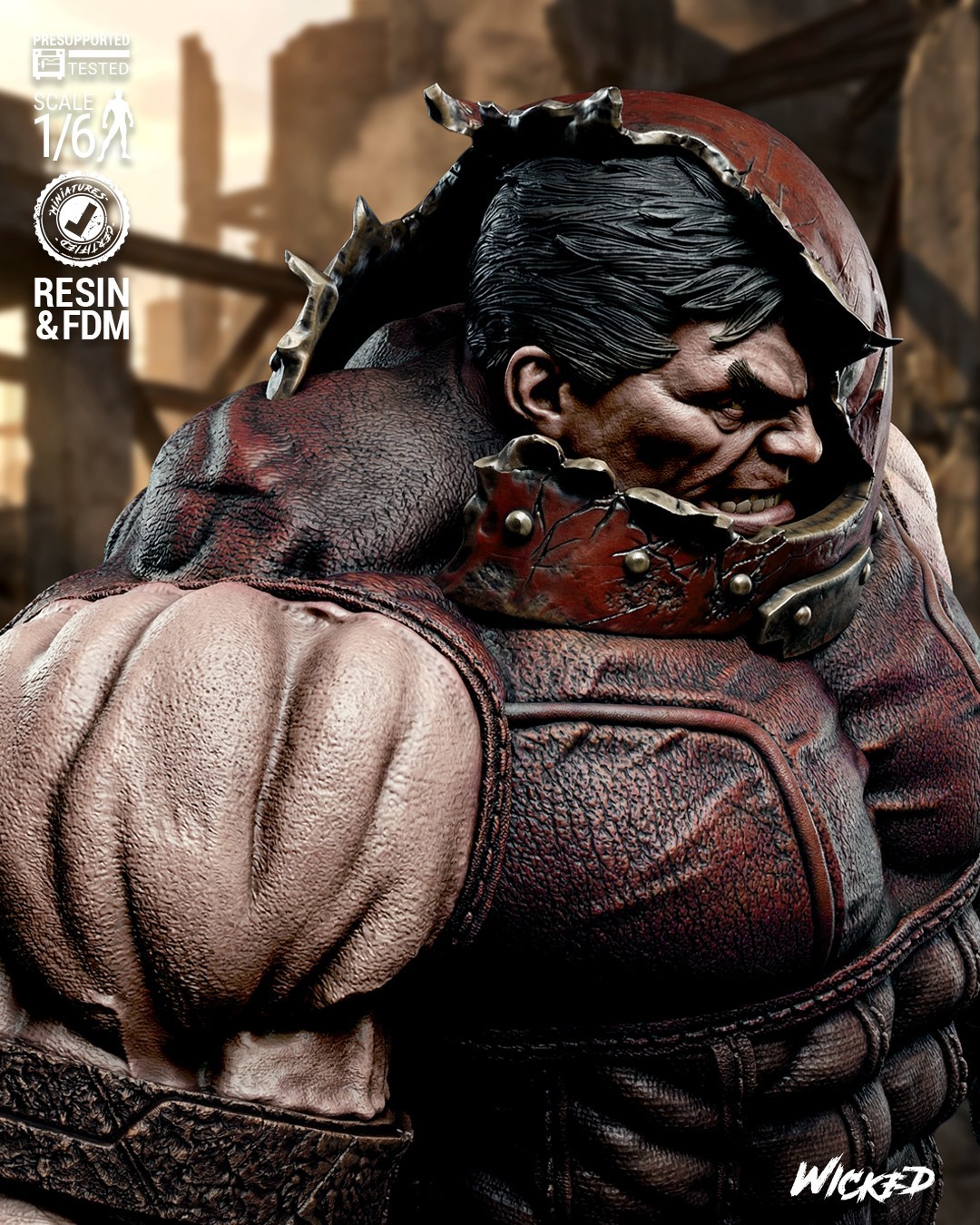 3D Printed Fan Art Juggernaut Comic Version Sculpture by Wicked3d