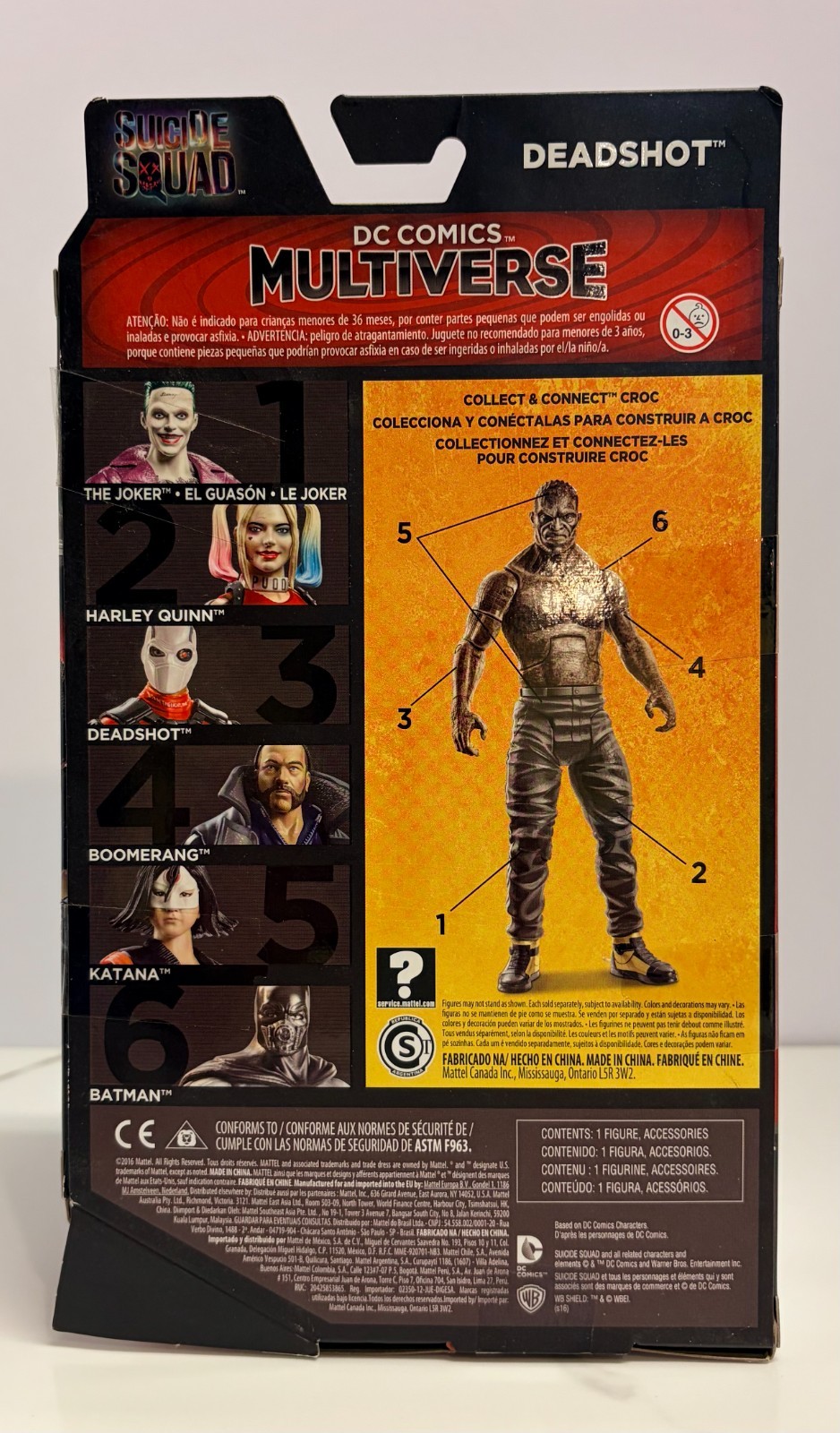 DC Comics Multiverse Suicide Squad Deadshot Action Figure Will Smith BAF