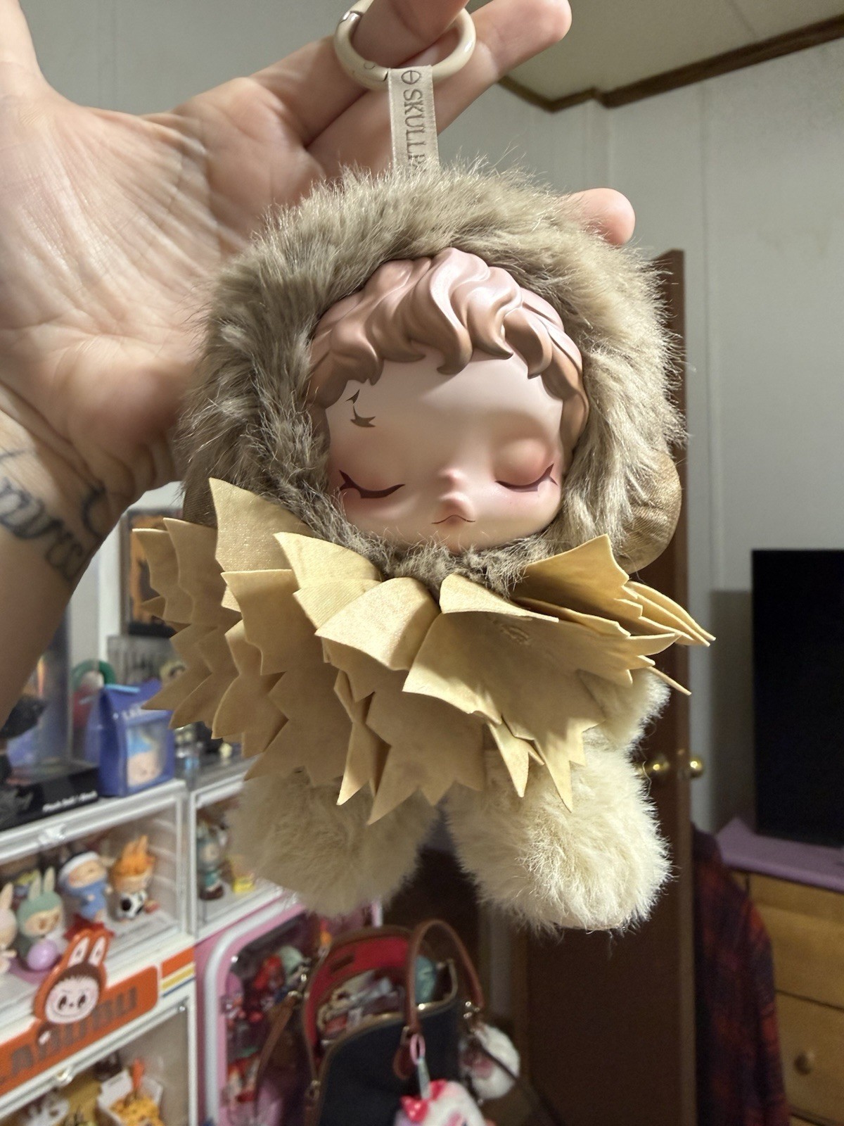 Pop Mart Skullpanda L&rsquo;Impressionnisme Plush Pendant « TEAKWOOD » (NO BOX OR BAG)