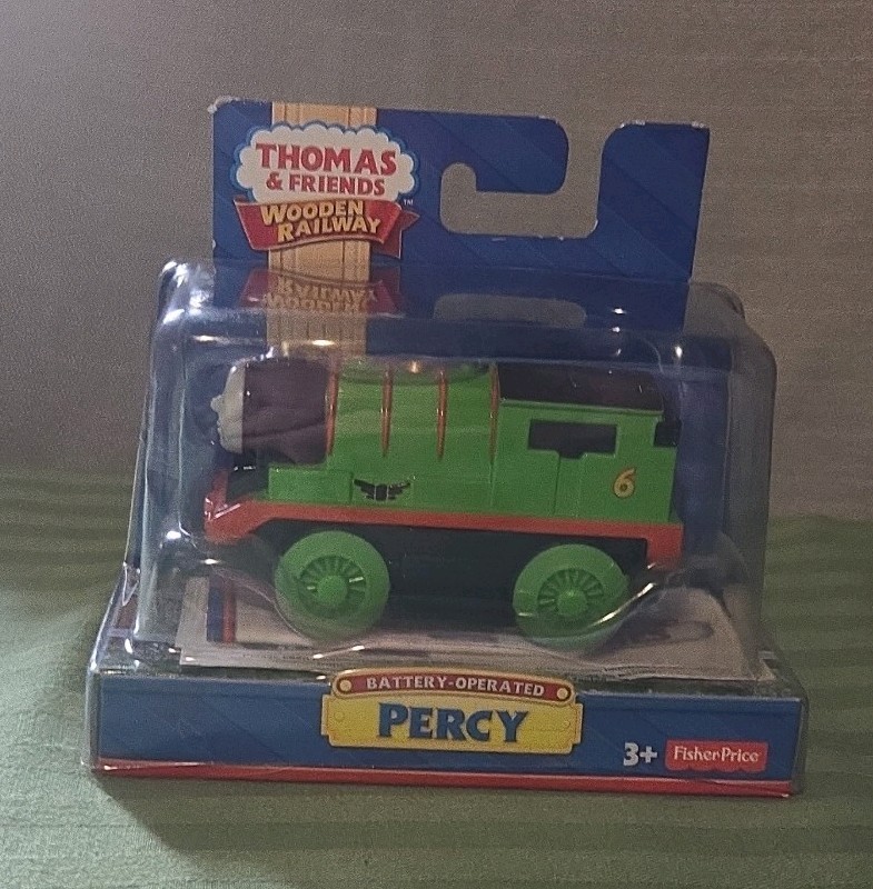 PERCY Thomas and Friends Wooden Railway 2012 Battery Operated Train NEW Fisher