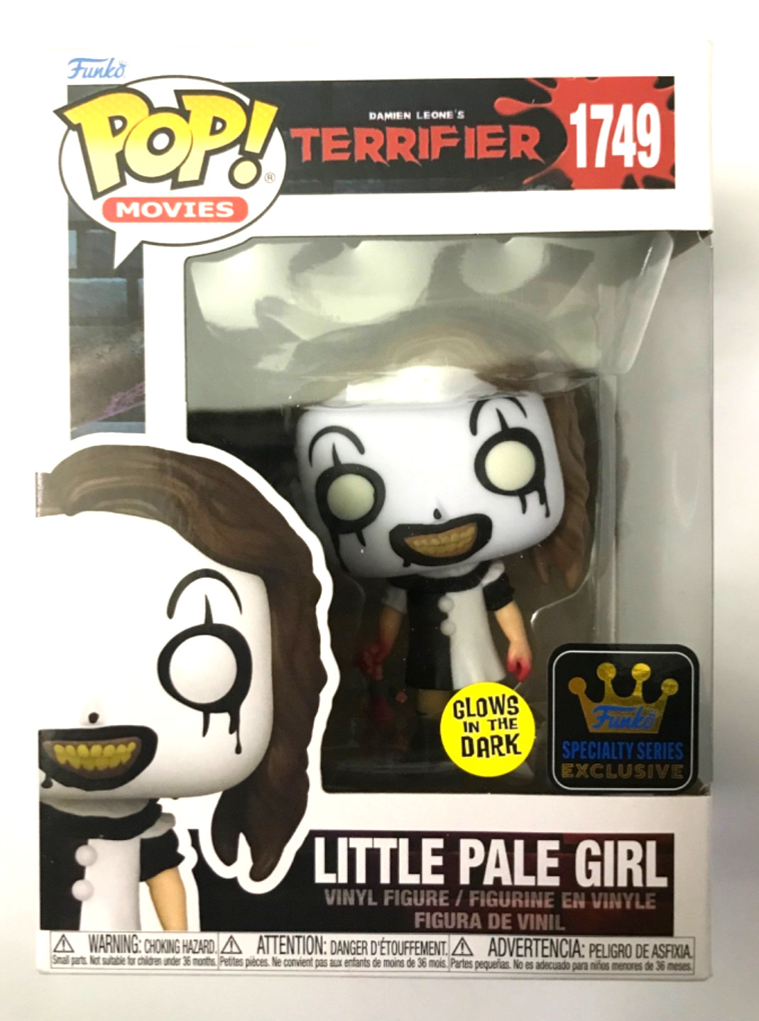 « Terrifier » Little Pale Girl (Amelie McLain), Funko Pop Specialty #1749 New