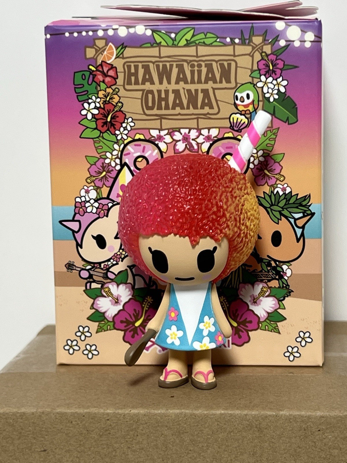Tokidoki Hawaiian Ohana Rainbow Ice Chaser 3&Prime; Vinyl Figure New