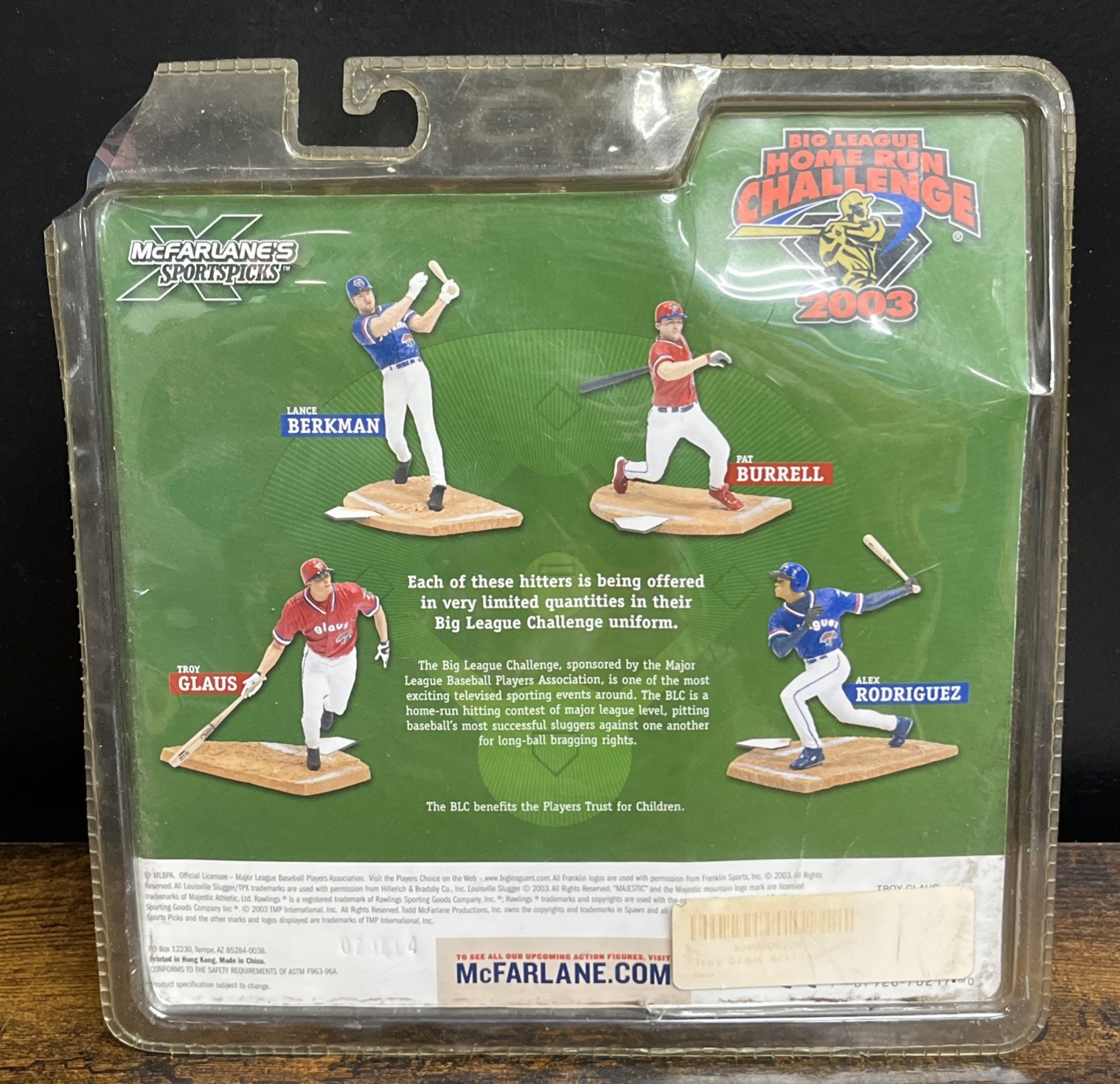 McFarlane Big League Home Run Challenge 2003 Troy Glaus 7&Prime; Figure Exclusive NIP
