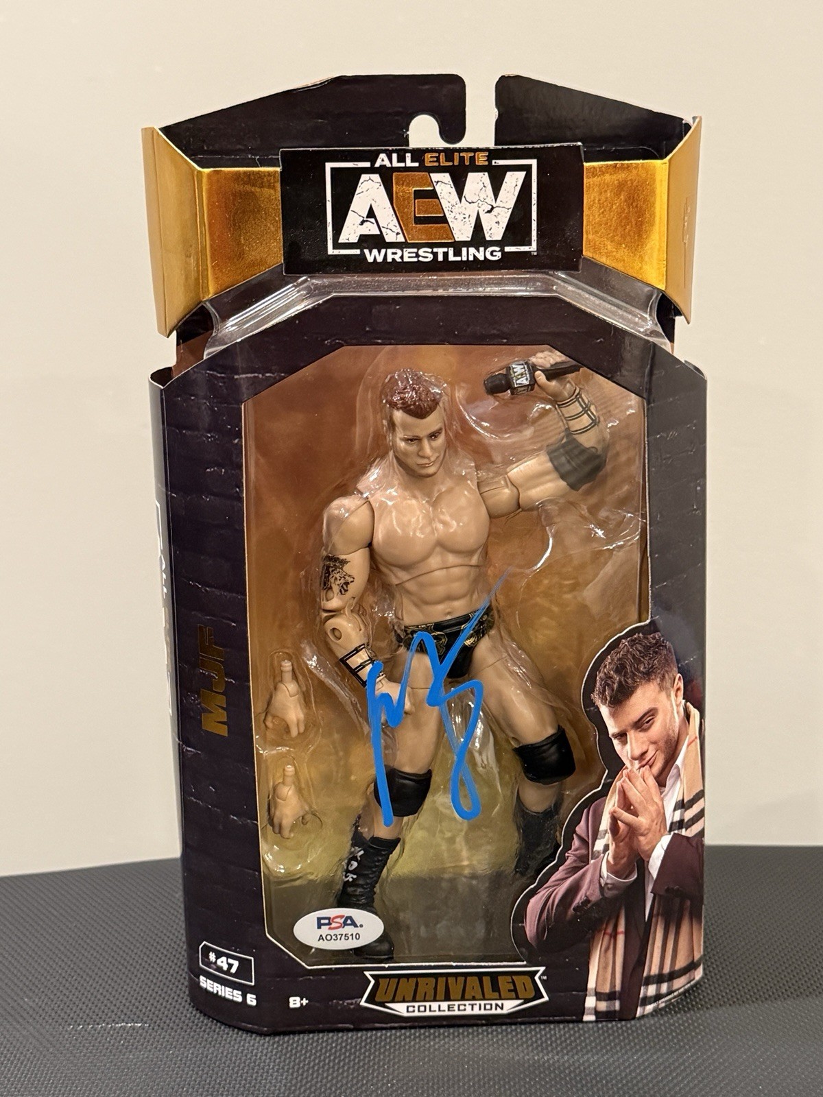 AEW Unrivaled Collection Series 6 – MJF Figure – Auto PSA COA NIB