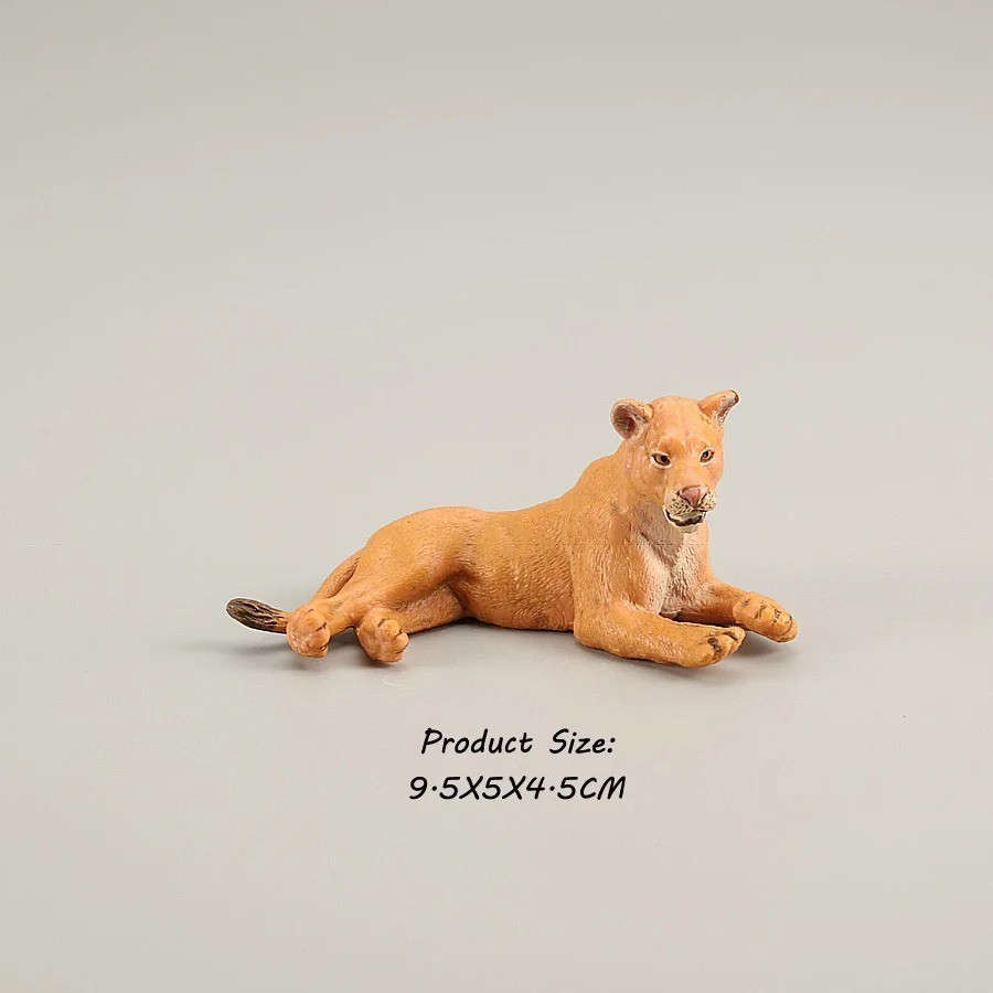 Figurine Wild Animal Kingdom, White Tiger, Leopard, Lion, Panther, Cake Toppers.