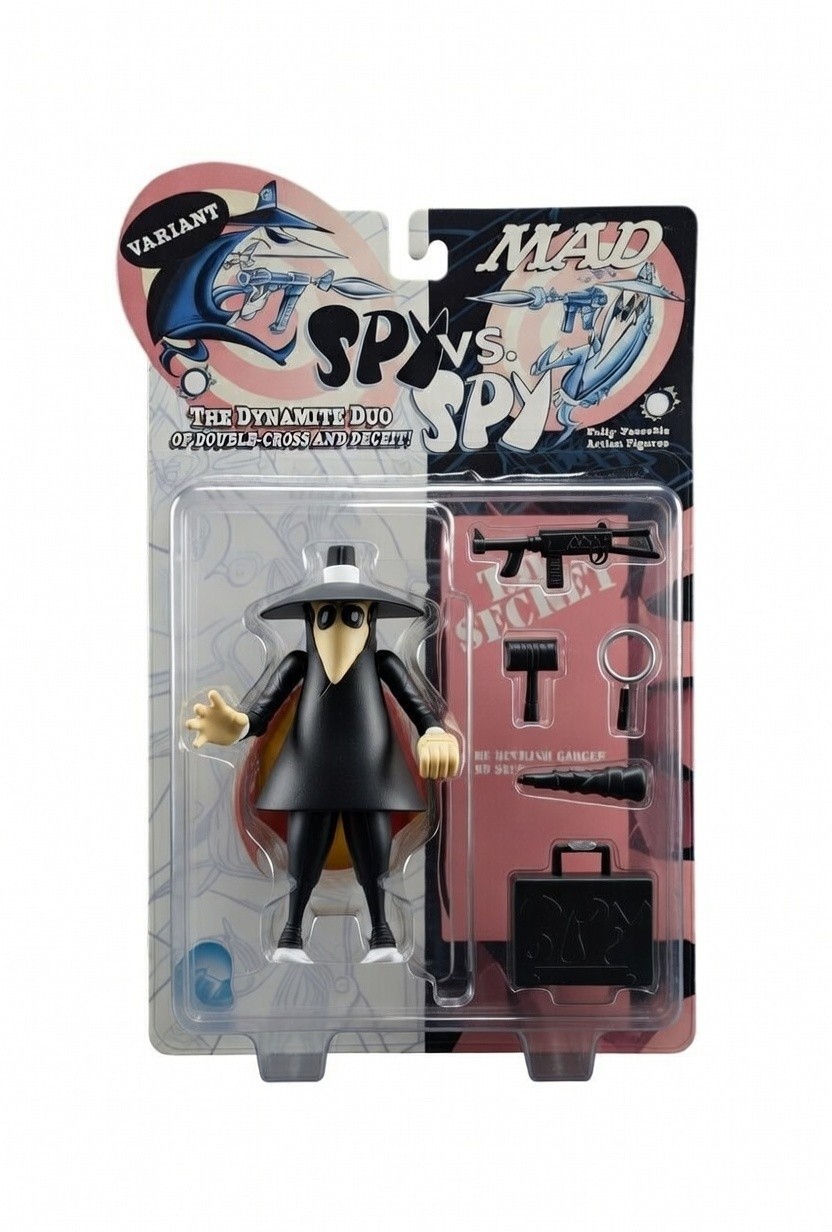 1998 MAD Magazine Spy vs Spy Black Spy Figure – DC Direct