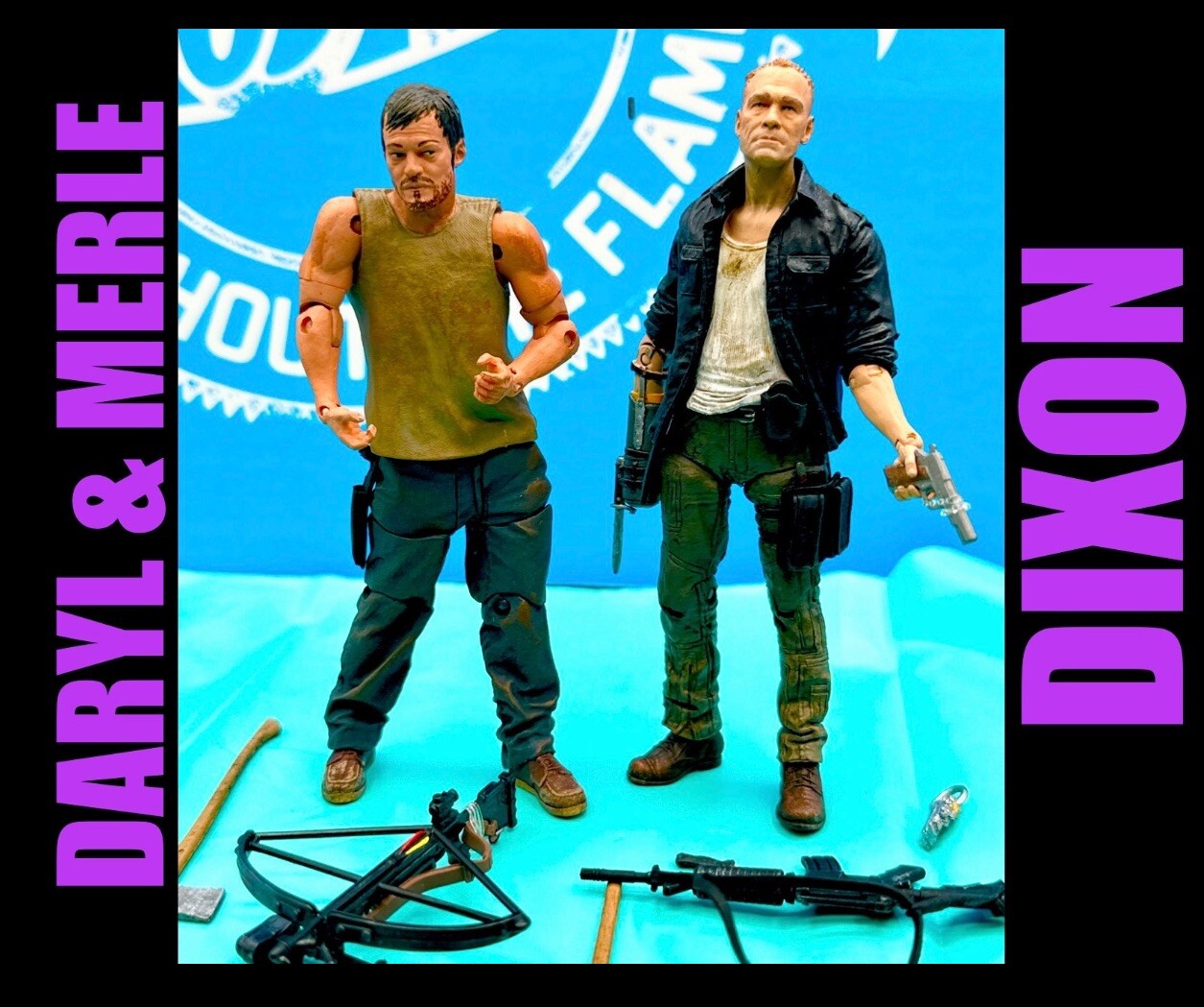 McFarlane The Walking Dead Daryl & Merle Dixon Action Figures Series 4 AMC TV
