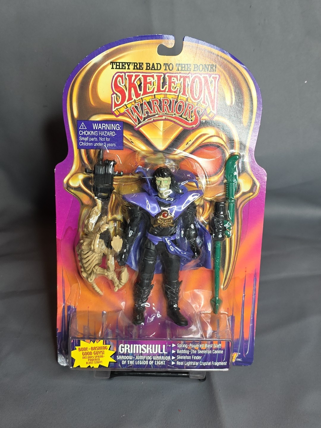 Skeleton Warriors Grimskull Re:Play 2002 Sealed MOC Rare Action Figure Toy