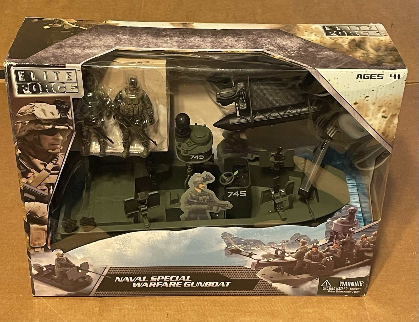 ELITE FORCE NAVAL SPECIAL WARFARE GUNBOAT PLAY SET NEW SEALED