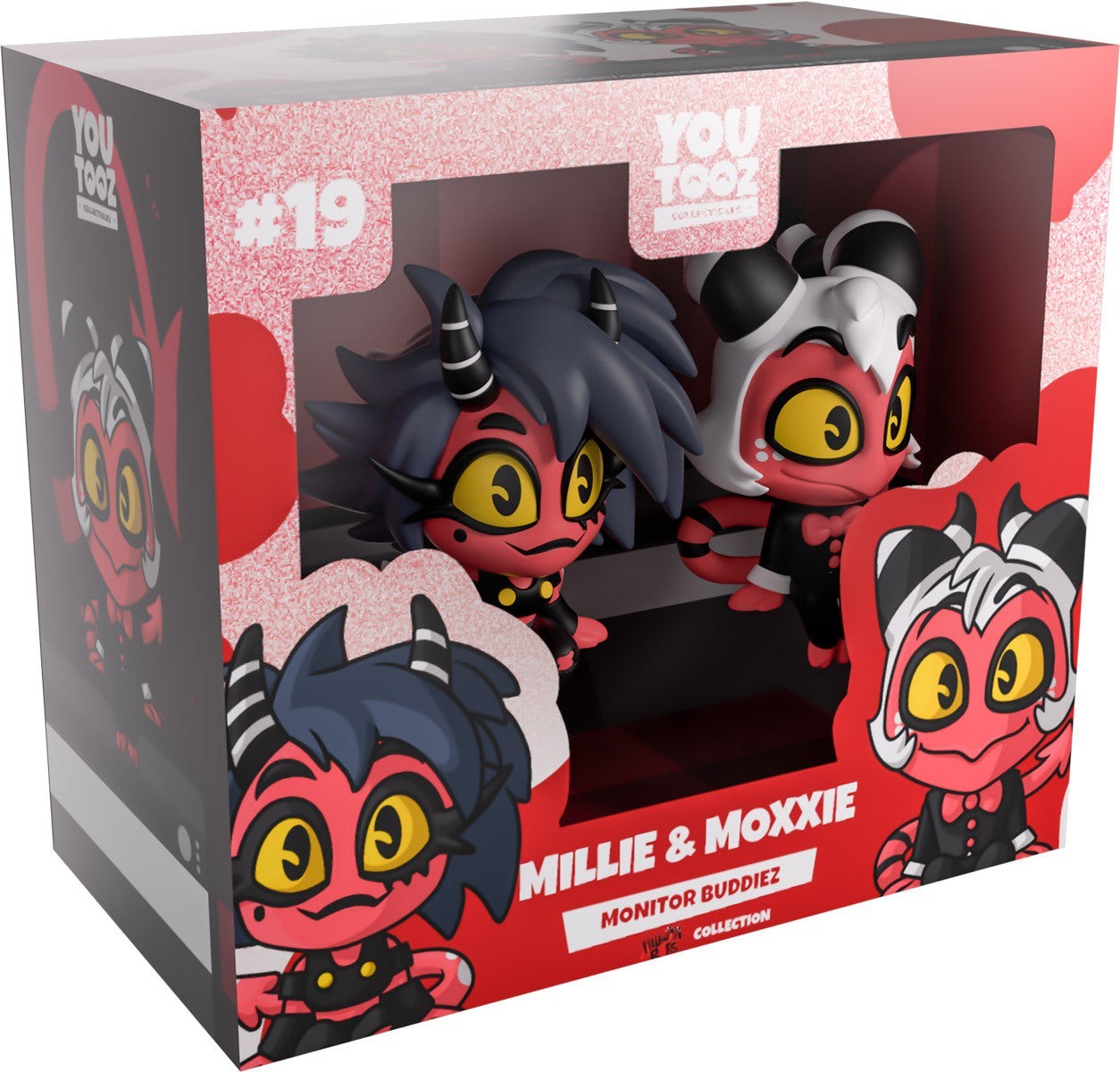 Helluva Boss Millie And Moxxie #19 Monitor Buddiez Youtooz Vinyl Figure New
