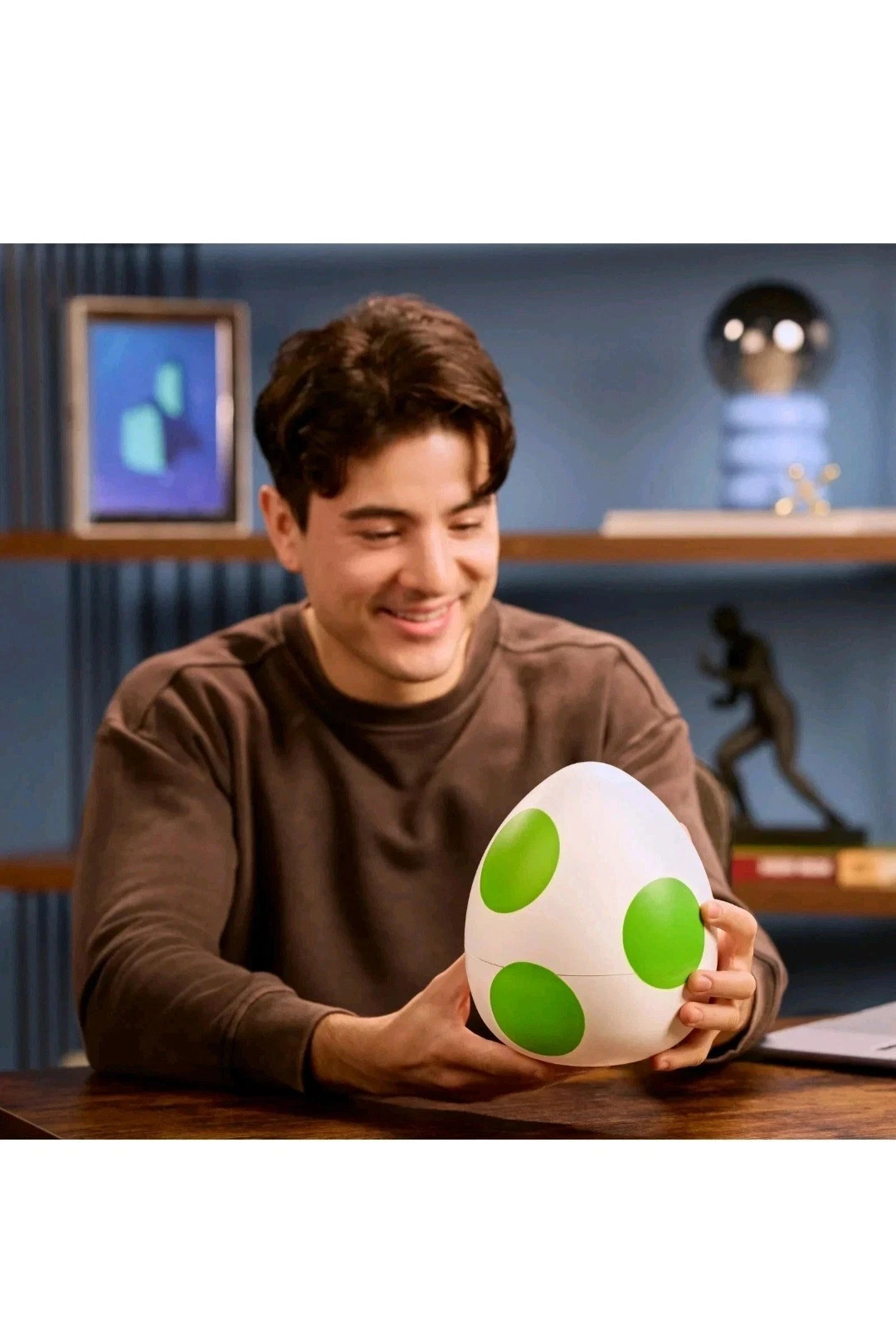 Hatchin&rsquo; Yoshi The Super Mario Galaxy Movie, Interactive Yoshi Figure New