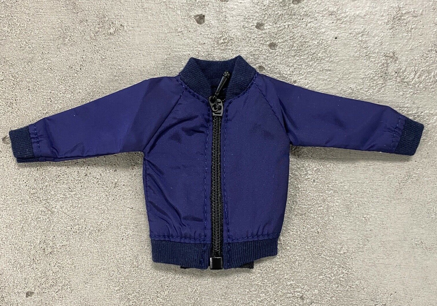 SU-MJK-BL: 1/12 Dark Blue zipper Jacket for VToys MixMax Mezco Muscular body
