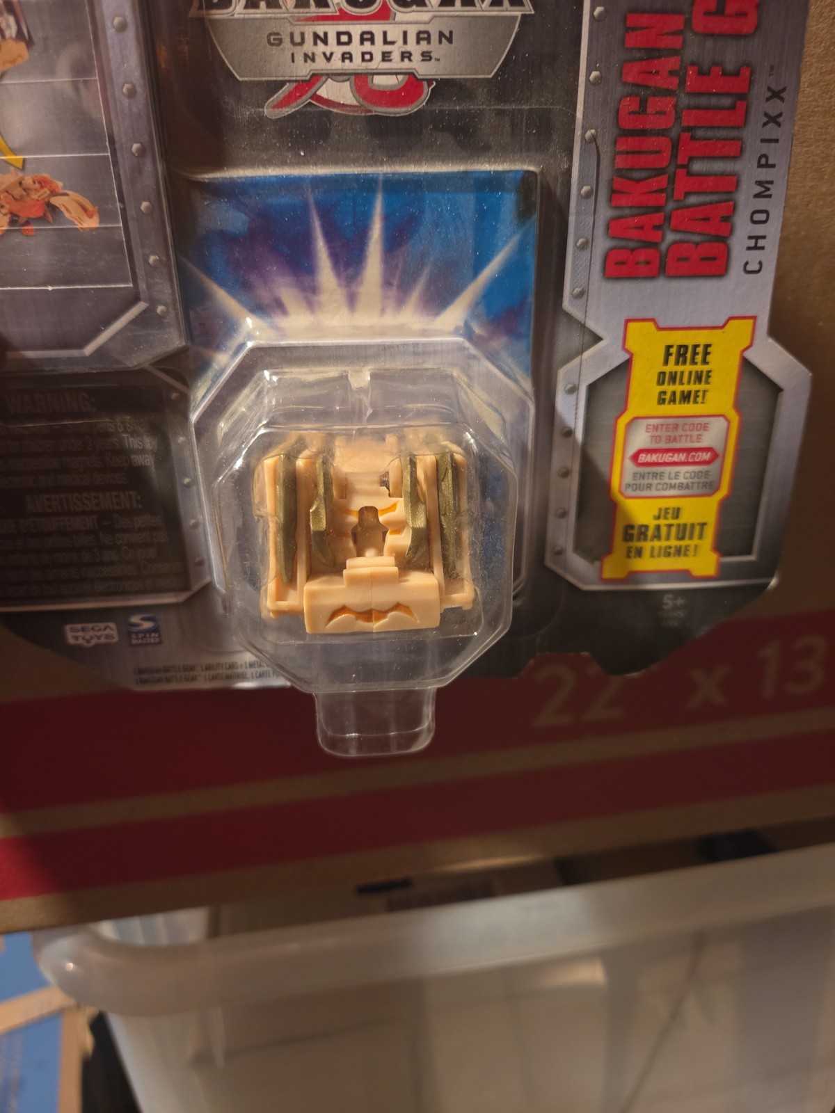 NEW Bakugan Gundalian Invaders CHOMPIXX Gold Battle Gear Sealed NIP Spin Master