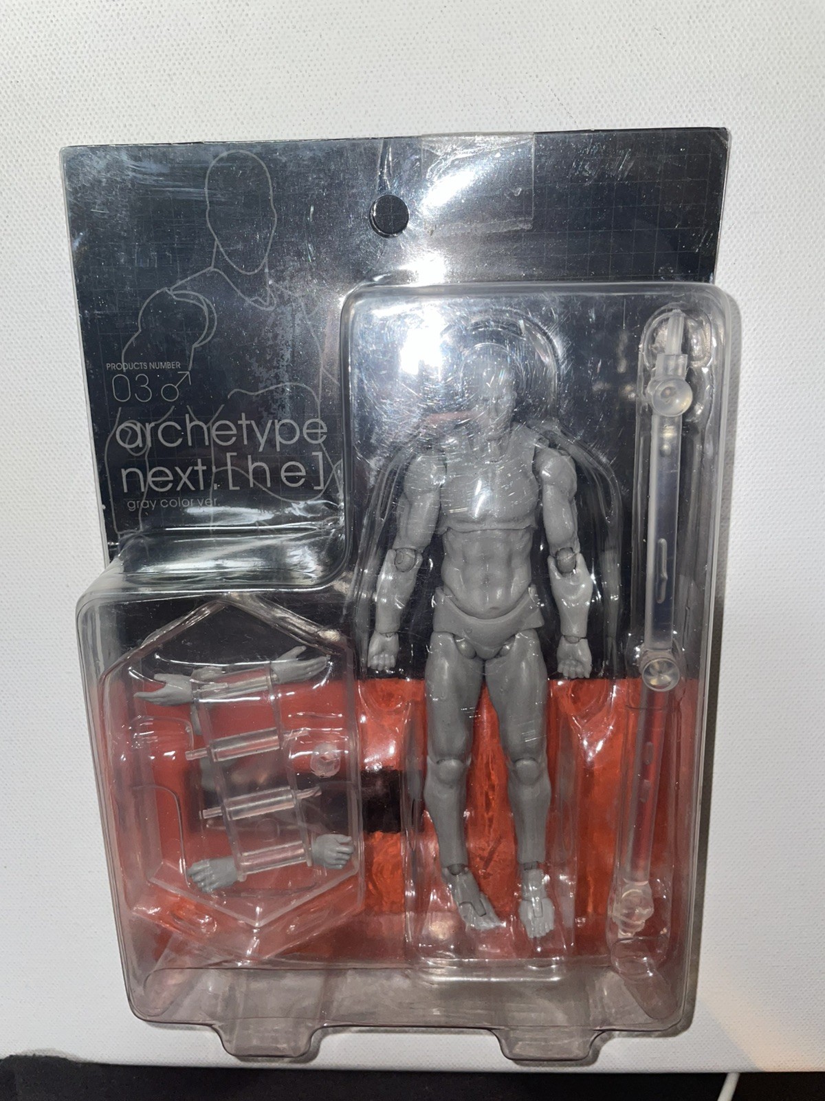 Archetype Next He 03 Gray Color Version Action Figure Toy with Stand New