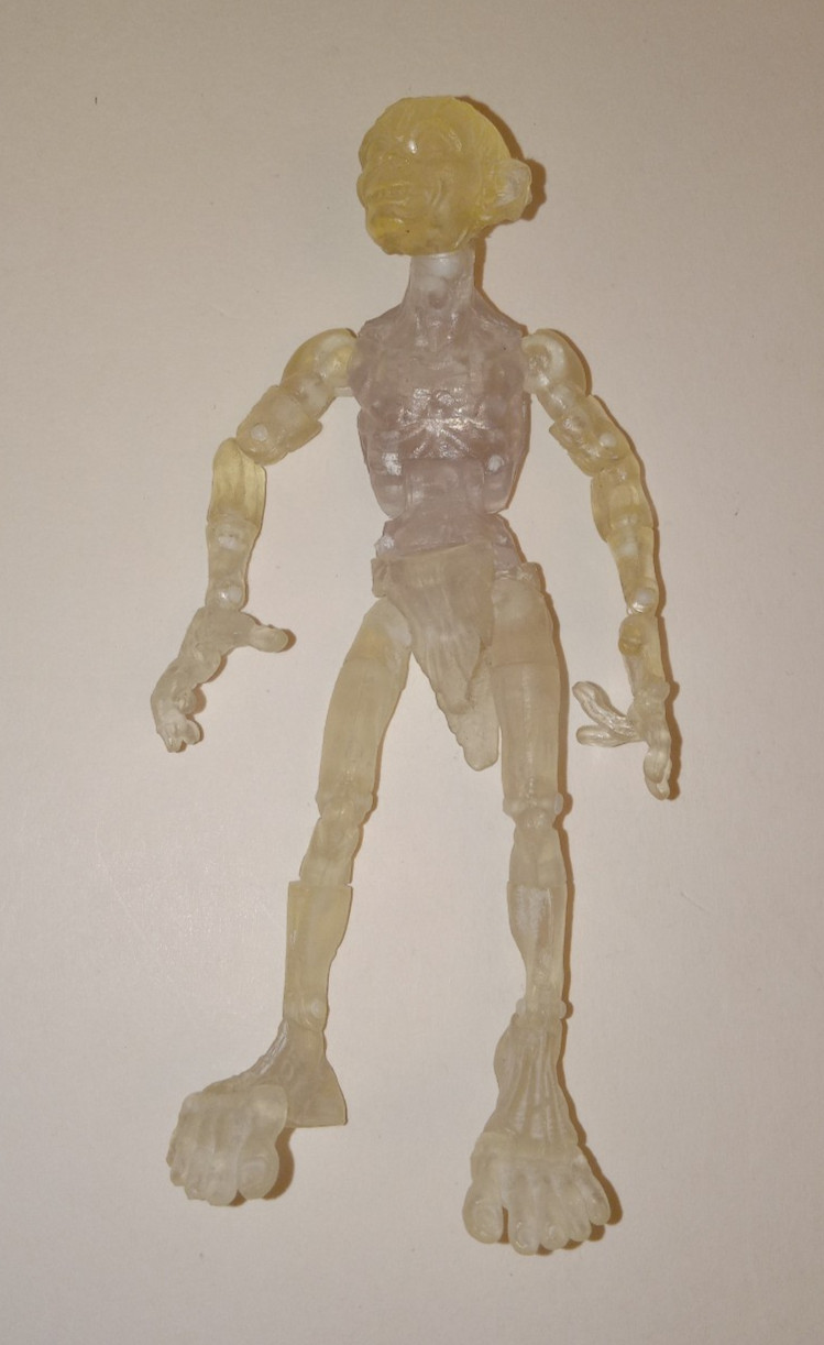 LoTR 2004 Smeagol Gollum invisible figure clear transparent twilight toybiz used